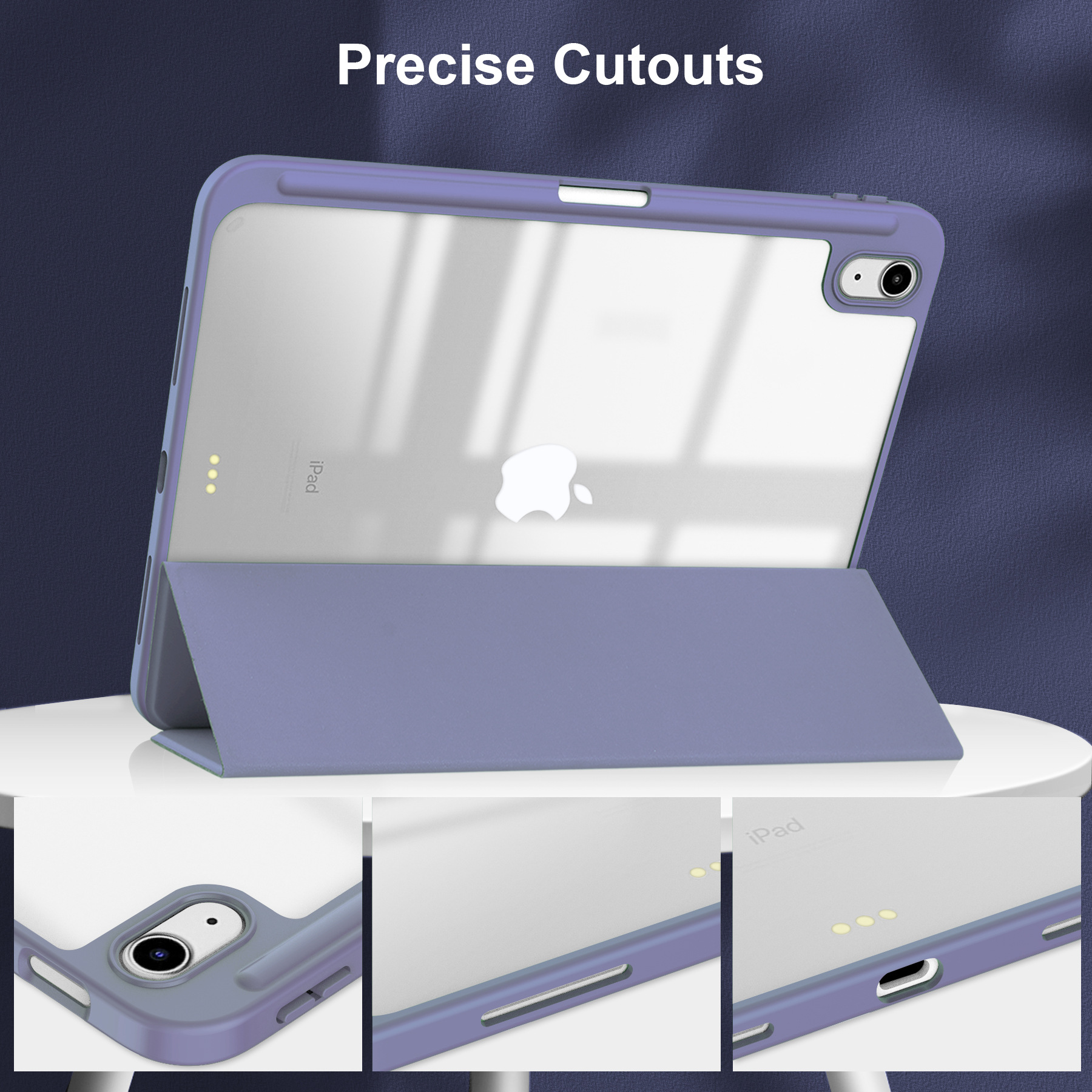 For Apple iPad Pro11 2025 Protective Case Air13 Transparent Pen Slot Acrylic Pro13 Leather Case