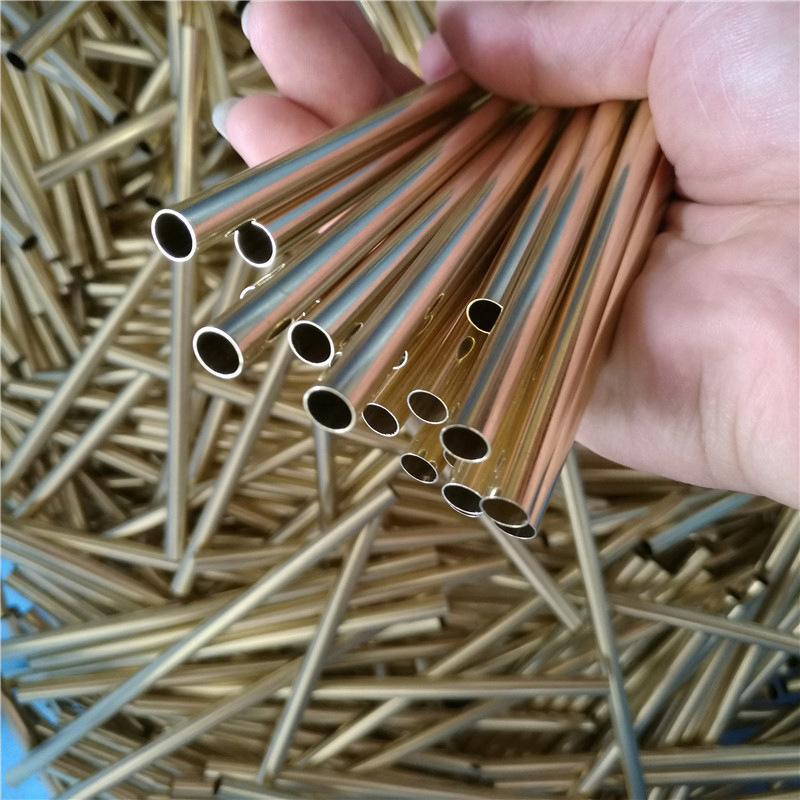 Латунная труба H65, латунная труба H62, обработка медной капиллярной тонкостенной латунной трубы, полая медная труба, прецизионная лазерная резка