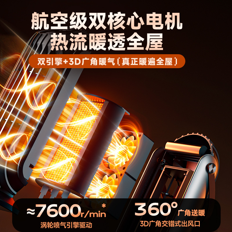 New desktop heater heater household electric heater winter artifact office vertical foot warmer cross-border