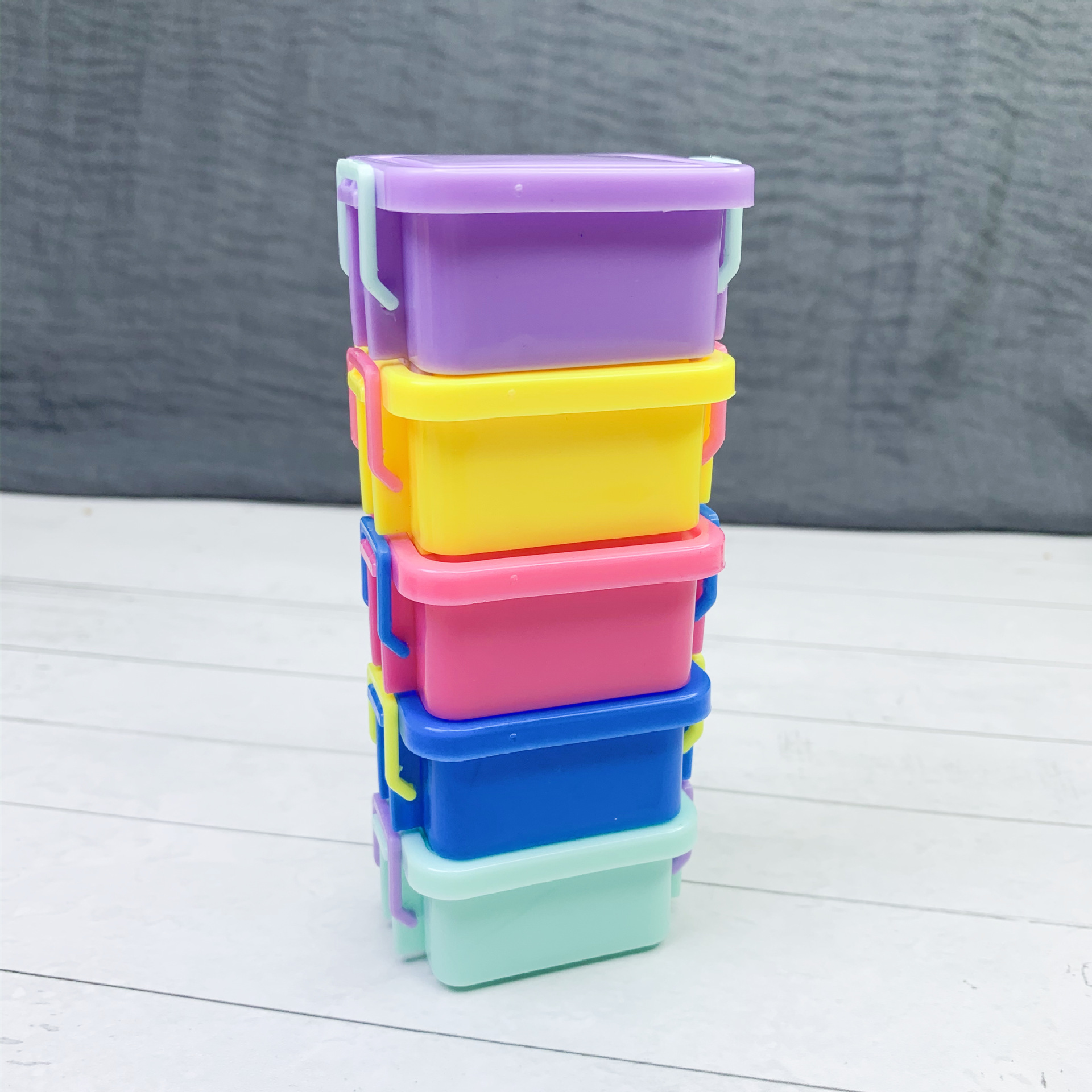 Miniature Doll House Storage Box Mini Cute Children's House DIY Plastic Box Simulation Convenience Store Props