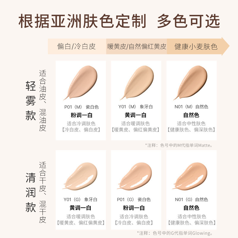 Ajaj Long-Lasting Makeup Liquid Foundation for Oily Skin, Oil Control, Dry Skin, Moisturizing, Long-Lasting, Non-Removing Makeup Concealer Bb Cream for Skin Nourishing Student Girls