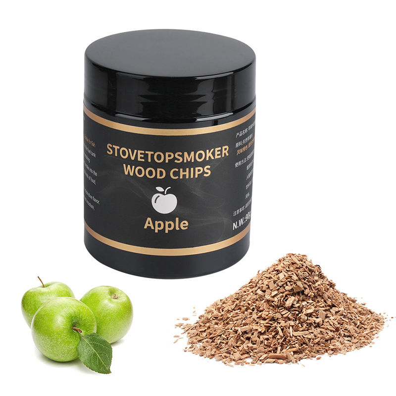 Кросс-бордерные древесные чипсы для копчения, яблоко, грецкий орех, вишня, дуб, бытовой ручной коптильщик, молекулярная гастрономия
