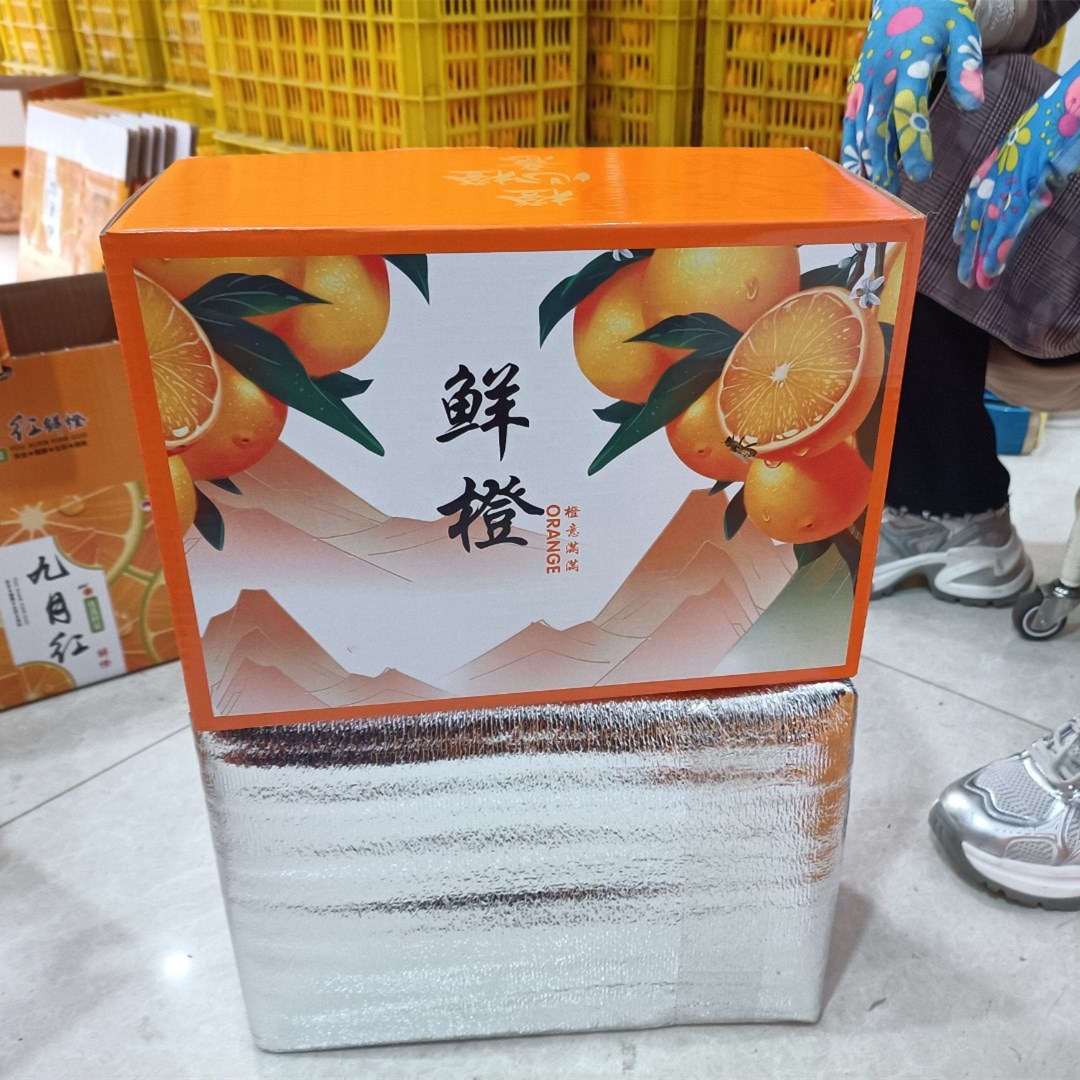 Orange Gift Box Wholesale Fresh Seasonal Navel Oranges with Lid and Colorful Box for Souvenirs and Gifts