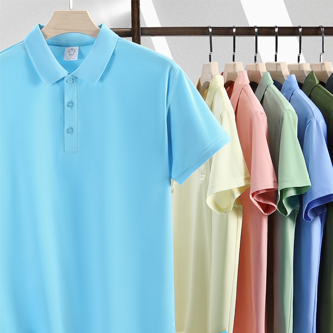 Foreign Trade European Code Cross-border Summer Short-sleeved Polo Shirt Lapel Advertising Shirt Work Clothes Custom Logo Embroidery