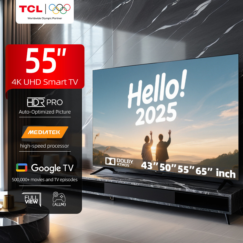 TCL 55 дюймов смарт телевизор 4K UHD HDR LED Android-Глобальная версия телевизора
