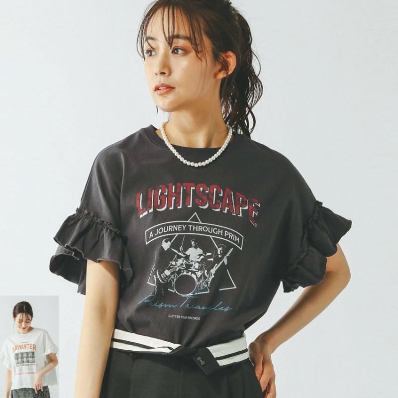 Multiplication New Summer Bell Sleeve Cotton Top Breathable Casual Loose Women's T-Shirt