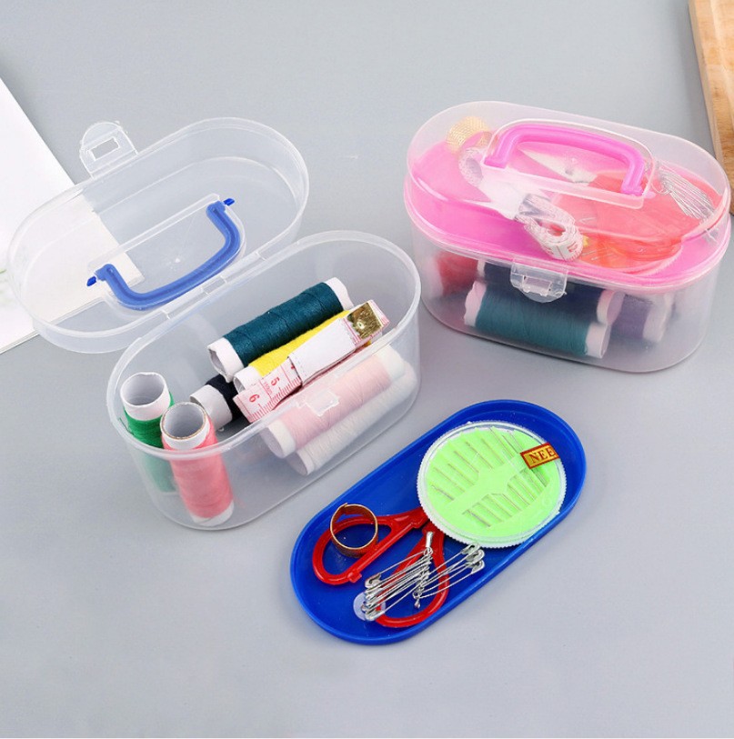 Sewing Box Household Sewing Tool Use Sewing Kit Multifunctional Portable Sewing suit Treasure Box Storage Box