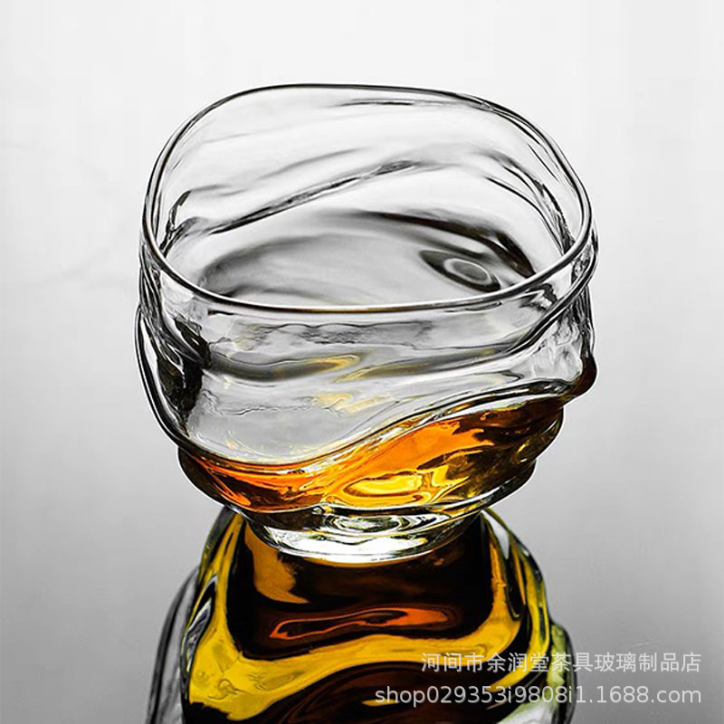 Креативная спиральная чашка из высокобorosilicate стекла, стакан для воды, стакан для виски, бокал для вина, набор для чая кунг-фу