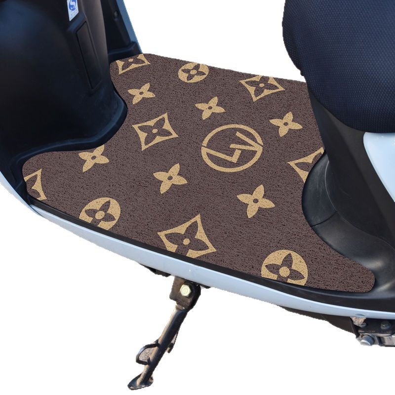 Cartoon Style Electric Vehicle Foot Mat Foot Pad Pad Dirt Resistant Easy to take care of PVC Wire Loop Foot Mat Mud Scraping and Dust Removal Anti-skid Mat