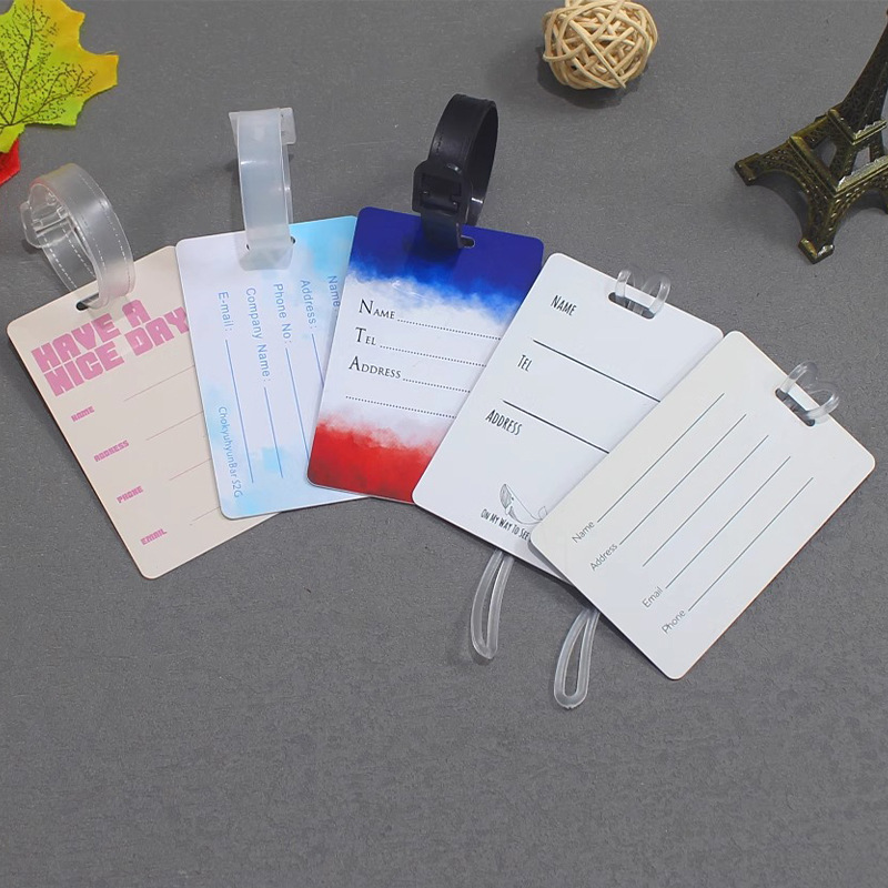 Pvc Luggage Tags, Don'T Confuse Them with Suitcase Tags, Boarding Passes, Made According to Your Image, with Gold Stamping and Engraving