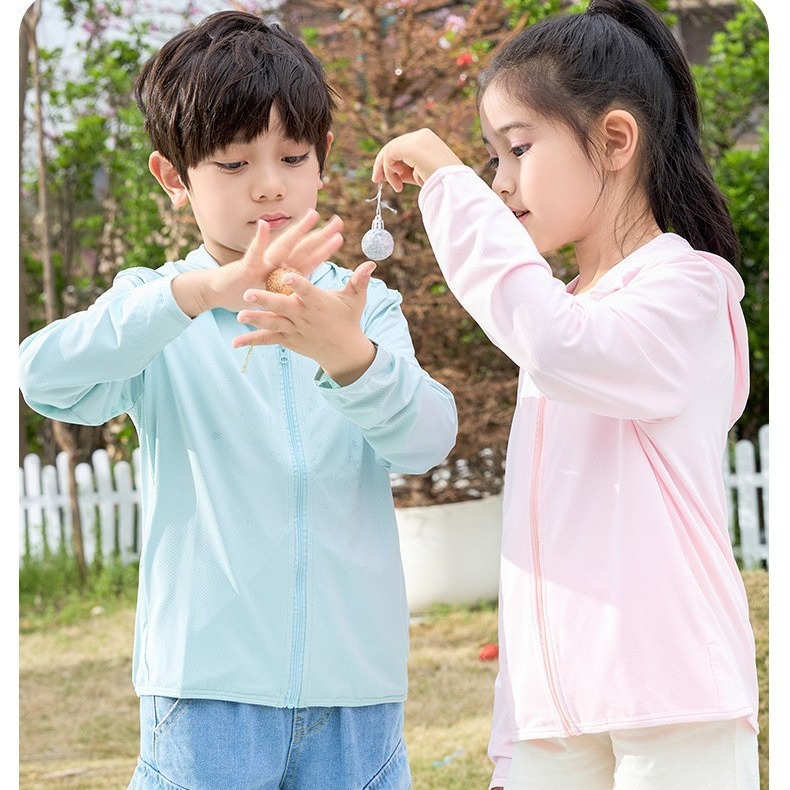 Детская одежда для защиты от солнца, летняя, для мальчиков и девочек, куртки с защитой от УФ, одежда для родителей и детей