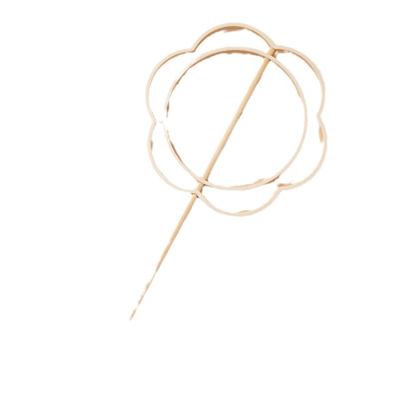 Ancient style round fan frame fan frame dream catcher inner ring diy fan accessories Chinese style embroidery embroidery special-shaped fan ring