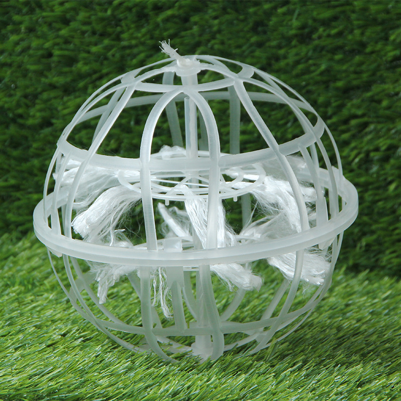 Suspended Ball Filler Wholesale Polypropylene Suspended Ball Sewage Treatment Porous Biological Waste Gas Tower Hollow Ball Filler