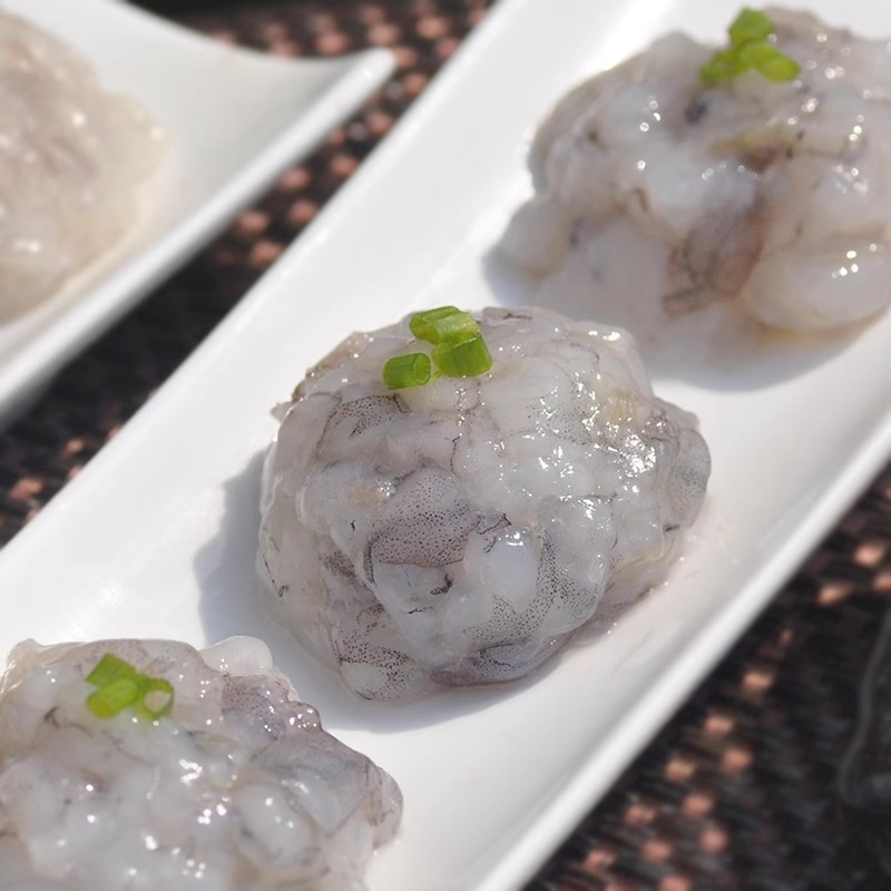 Fresh Hand-Made Shrimp Paste Hot Pot Restaurant Catering Ingredients Fresh Frozen Hand-Made Shrimp Paste Commercial Wholesale 95% Content