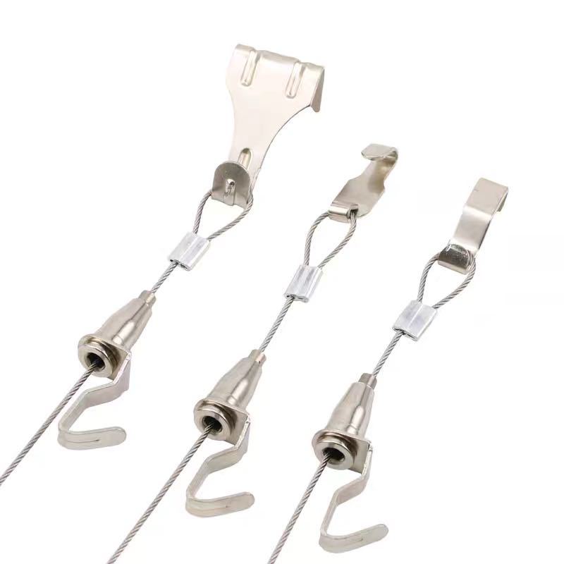 Wire rope hanging line hanging hook factory direct exhibition hall hanging rope hook track