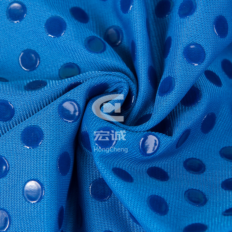 Silicone Drop Plastic Printing Slip Cloth Processing Custom Plastic Living Room Slip Cloth Fashion Blue Spring and Summer Slip Cloth