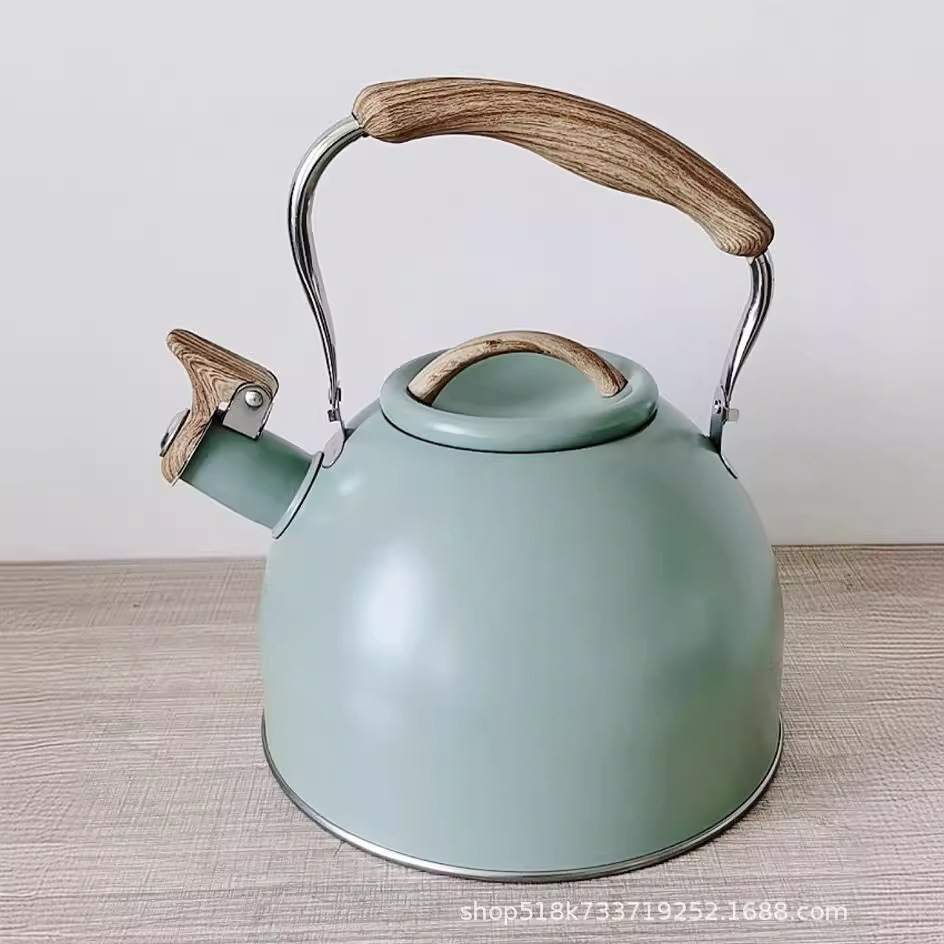 Cross-Border New Product Mingyin Stainless Steel Whistle Water Kettle Whistling Water Kettle Teakettle Water Kettle