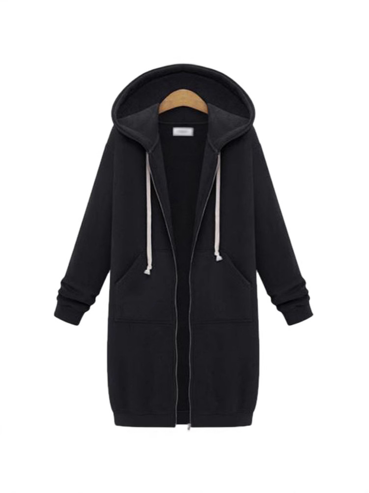 Order 2024 foreign trade cross-border Amazon Europe and the United States autumn and winter women's long hooded long sleeve sweater women's winter