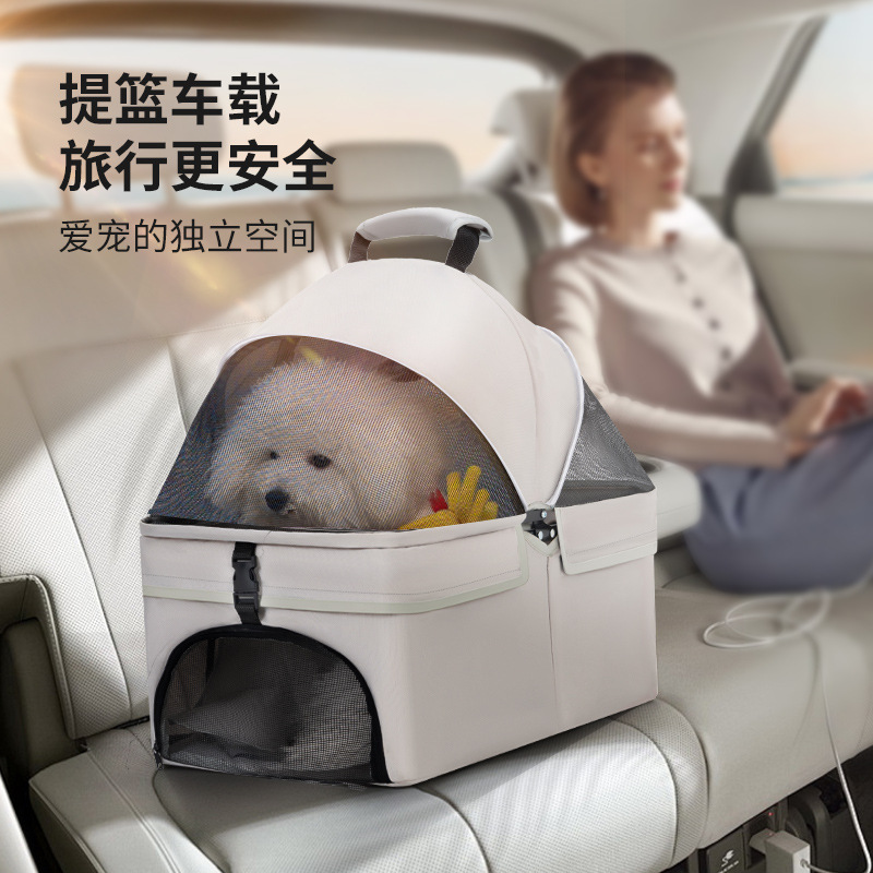 Pet Cart Dog Going Out Lightweight Foldable Separate Small and Medium Dog Cart Dog Walking Cart Cat Cart Dog Pull Cart