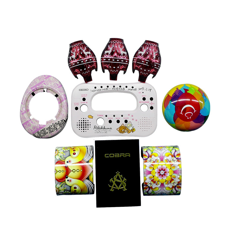 Water transfer printing water sticker thermal transfer processing helmet helmet flower paper fishing gear racket water sticker pattern customization