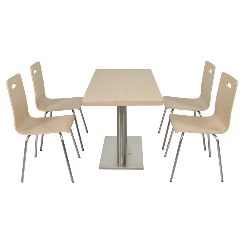 KFC hamburger shop milk tea noodle shop restaurant table and chair snack bar fast food table and chair combination 4-seat economy