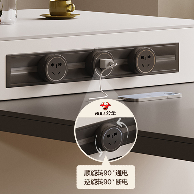 Italian Minimalist Island Table Dining Table Integrated Household Multi-Function Oven New Retractable Slate Suspended Inverted Dining Table