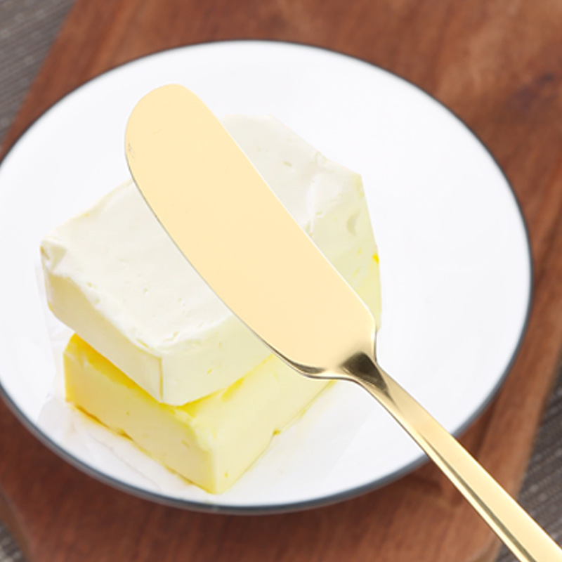 Cross-border 304 stainless steel butter knife spatula Western food hotel cheese decorating knife jam knife butter knife butter knife