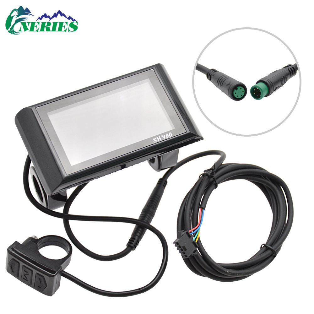 Electric bicycle NFC function smart color screen instrument SW900 mountain bike LCD display five-core modification parts