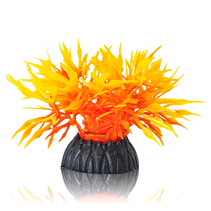 Simulated Aquatic Plant Landscaping Ornaments 4cm Plastic Grass Climbing Pet Landscaping Ornaments Fish Tank Decoration Pvc Aquatic Plant Fish Tank Ornaments