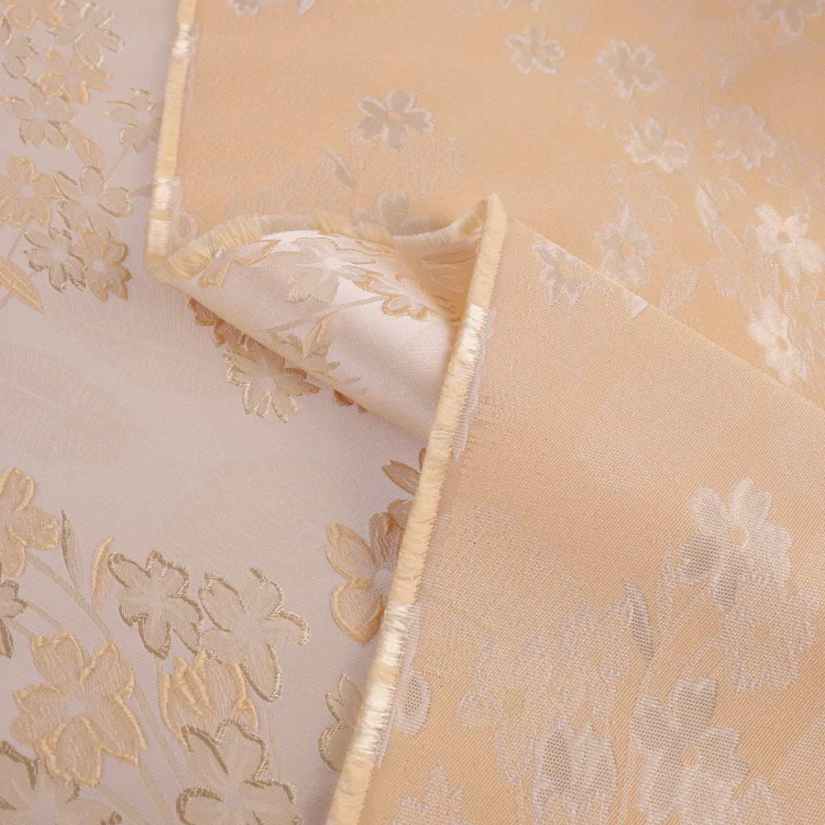 "FS180 Begonia Flower" New Chinese Imitation Song Brocade Clothing Fabric Hanfu Vest Brocade Silk Satin Jacquard Fabric