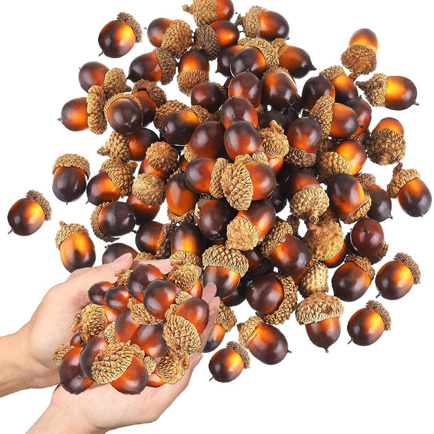 Natural Small Acorn Hazelnut Artificial Acorn Halloween Christmas DIY Decorative Accessories Photography Props