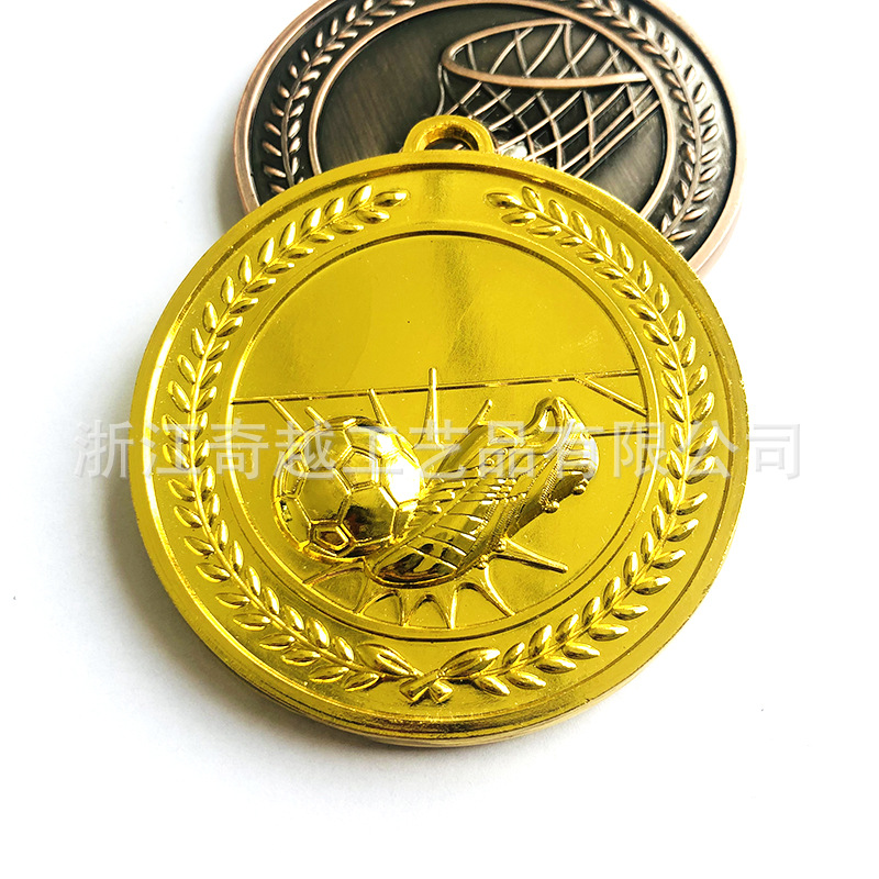 BSCI factory football match embossed bronze medal Philippine Medal custom cycling event Commemorative Medal