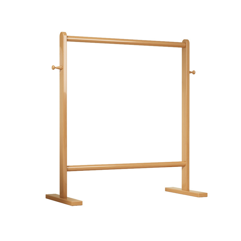 Children's Coat Rack Floor Bedroom Bedside Single Rod Vertical Hanger Simple Clothes Rack Children's Clothing Store Solid Wood