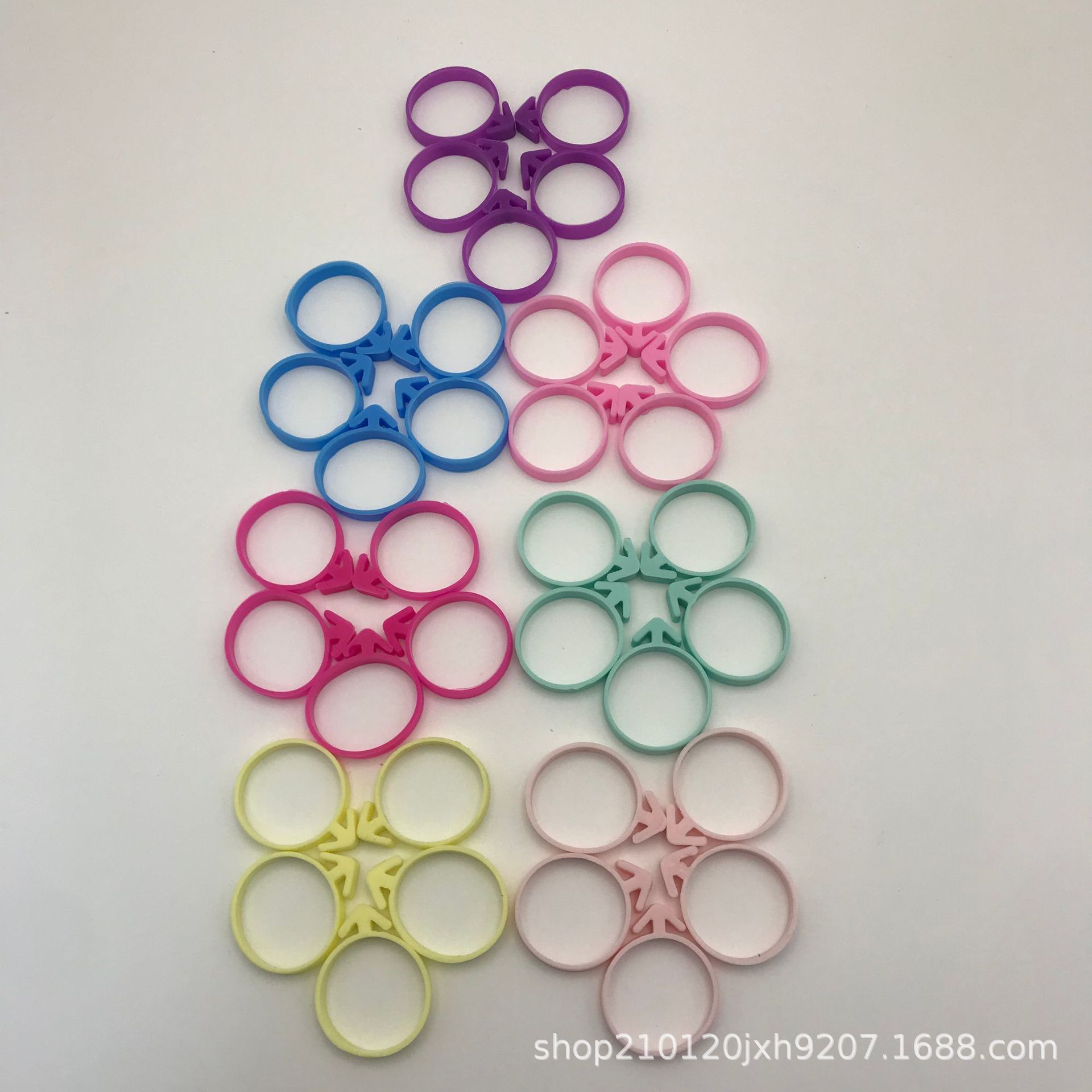 Cream piping bag leak-proof silicone fixing ring baking squeeze flower bag mouth fixing ring rubber band tie sealing ring