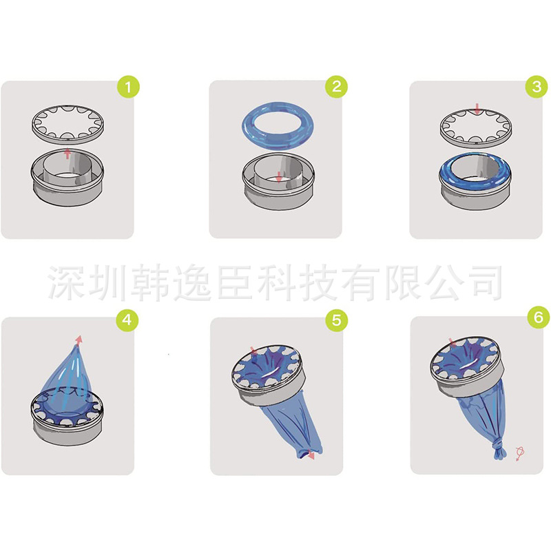 [4.5 m] suitable for Genie baby diaper bucket garbage bag supplementary bag disposable blue thick deodorant