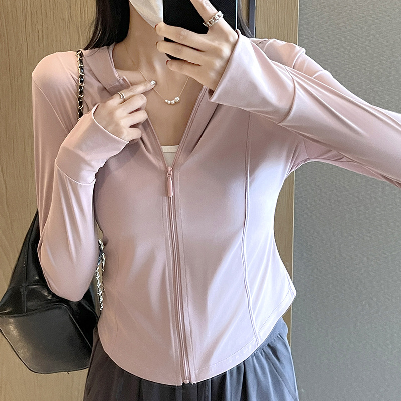 Летняя одежда для защиты от солнца для женщин, дышащая, тонкая спортивная куртка