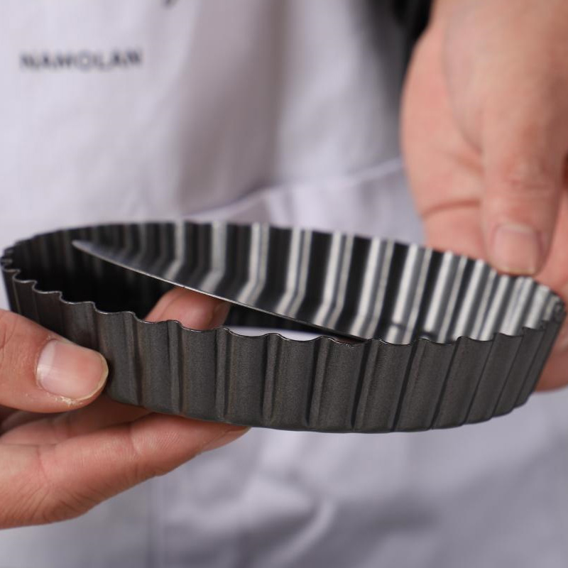 Factory non-stick chrysanthemum live bottom tart plate mold apple pie plate pizza plate baking plate baking tools cake baking plate