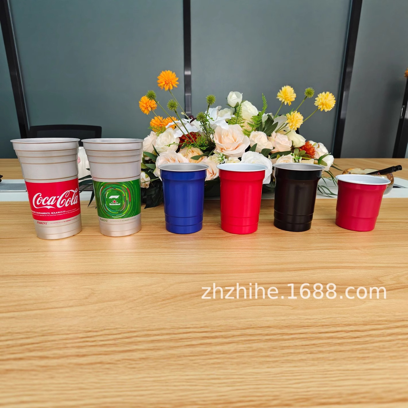Thin Aluminum Cup Food Grade Aluminum Cup Disposable Aluminum Cup World Cup Event Aluminum Cup [Sample Order]