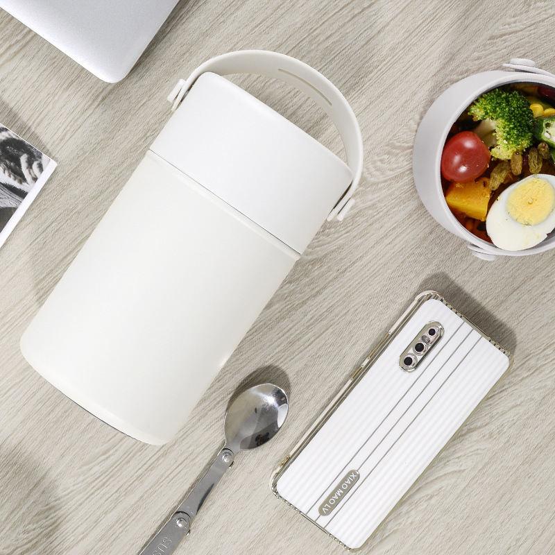 New explosive braised beaker genuine goods women's insulated lunch box barrel stuffy beaker portable office worker braised pot porridge cooking artifact