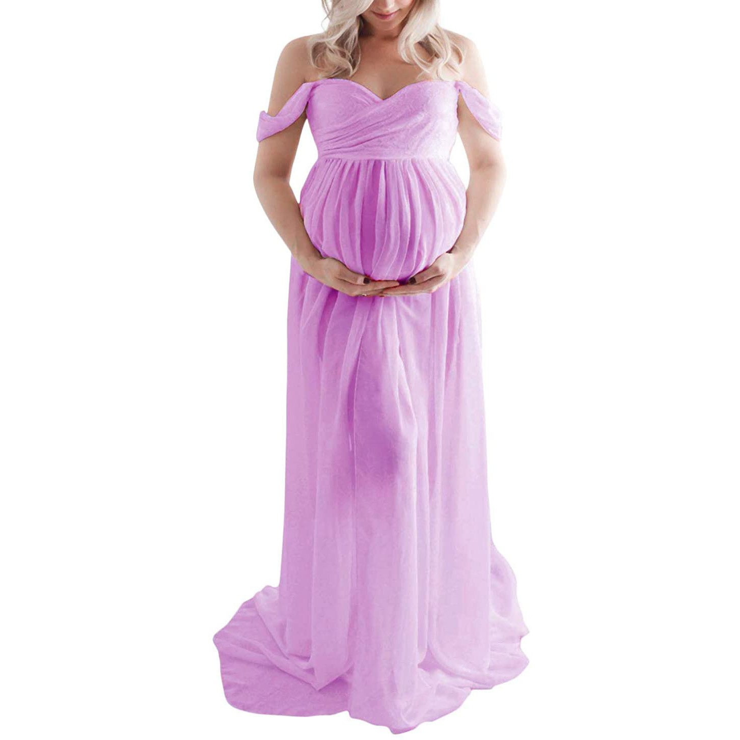 AliExpress Ebay Pregnant Women's Portrait Dress Foreign Trade Pregnant Women's Long Dress 1872