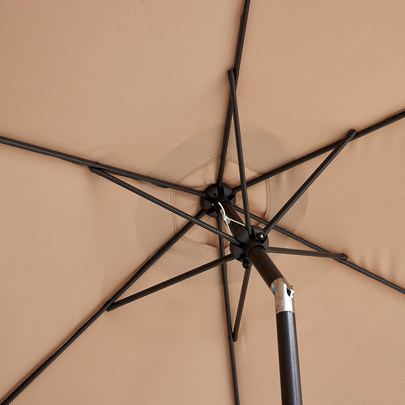 Ocean Terrace Garden Garden Umbrella Sun Protection Leisure Outdoor Large Advertising Umbrella Hand-cranked Middle Column Beach Parasol