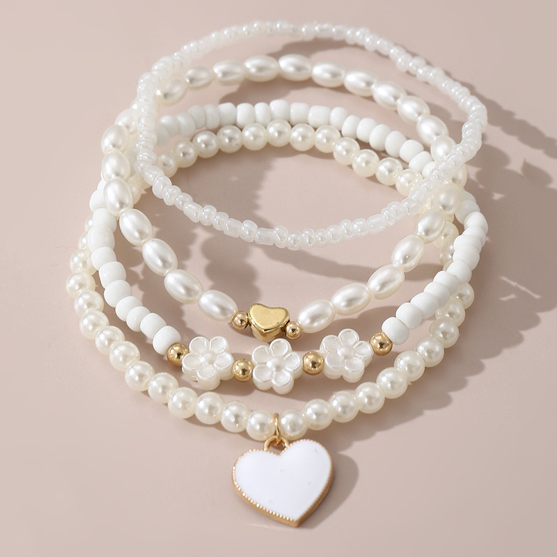 Korean Style Simple Personalized Niche Foot Jewelry Love Pendant Ankle Girlfriend Beach Play Jewelry