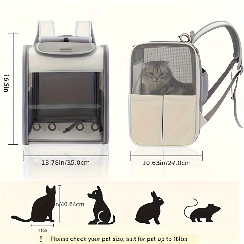 Portable Durable Yellow Pet Carrier Spacious Backpack with