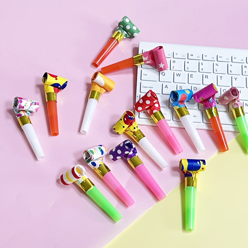 Конфетный цвет дракон дуть свисток детская вечеринка пластиковые игрушки оптом цветной дракон дуть катить дудка реквизит