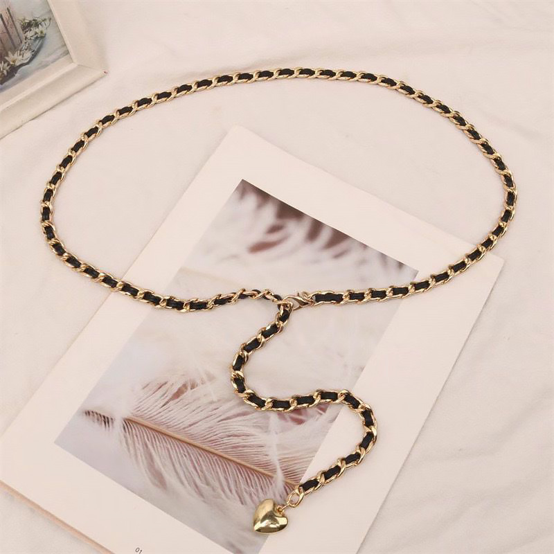 Waist Chain Accessories Small Fragrant Style Metal with Skirt Pants Belt High-End Summer Chain Chain Decorative Belt for Women