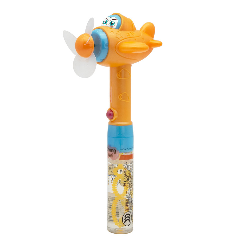 Chongwei electric aircraft fan bubble toy blowing bubble stick mixed children's park manufacturers stall supply wholesale