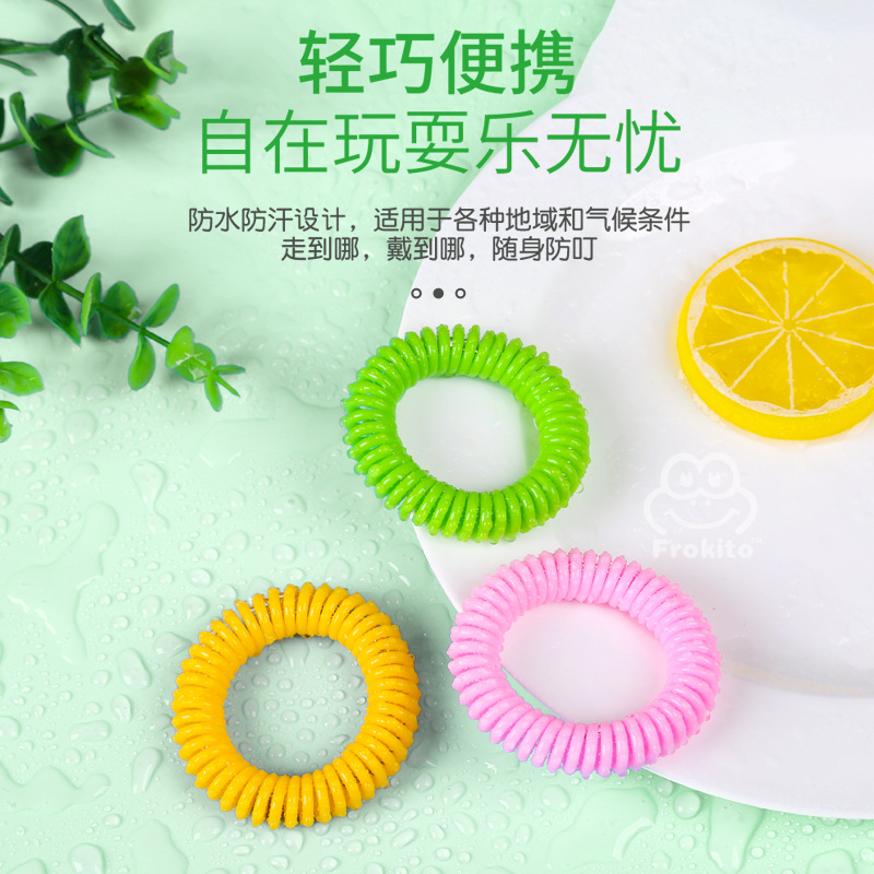 Plant Essential Oil Phone Coil Anti-Mosquito Bracelet Independent English Packaging Eva Cross-Border Hot-Selling Anti-Bite Bracelet Ready for Sale
