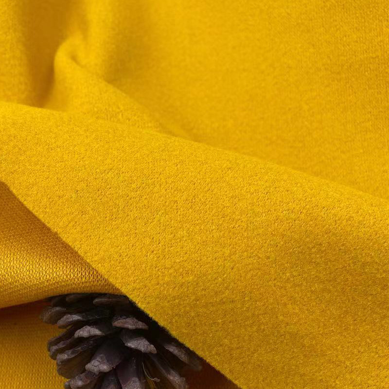 Factory direct dragon and phoenix cloth woolen knitted tweed fabric autumn and winter coat one-sided tweed material