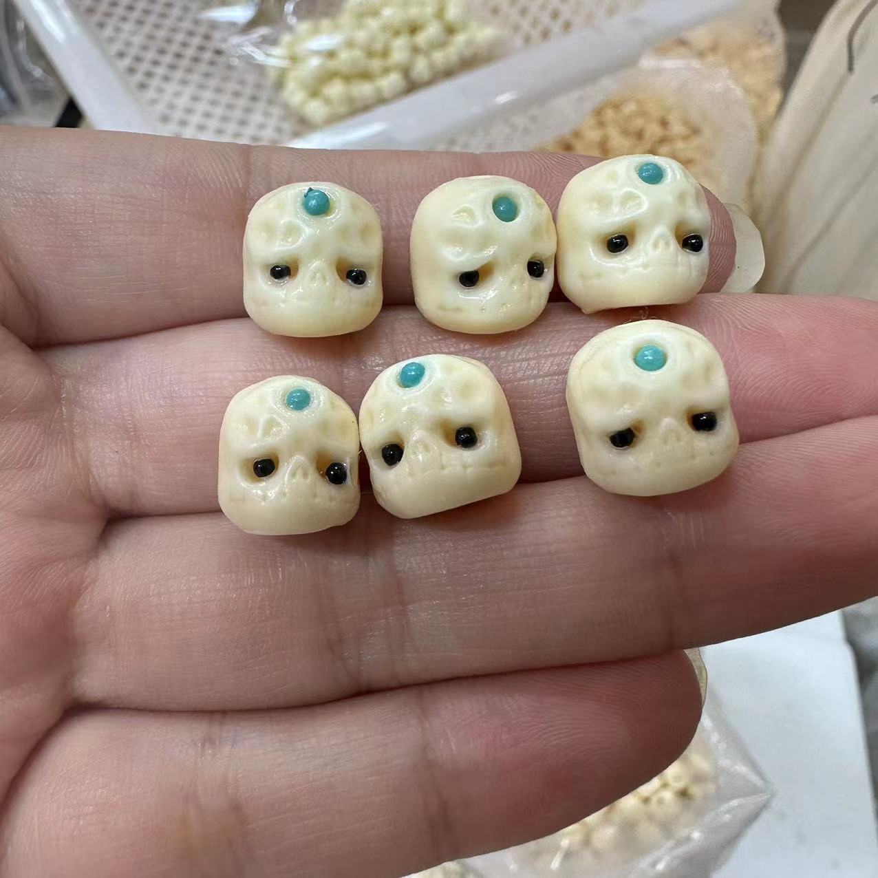 Слоновая кость резьба с бусинами глупый DIY браслет из плодов бодхи супер милые аксессуары