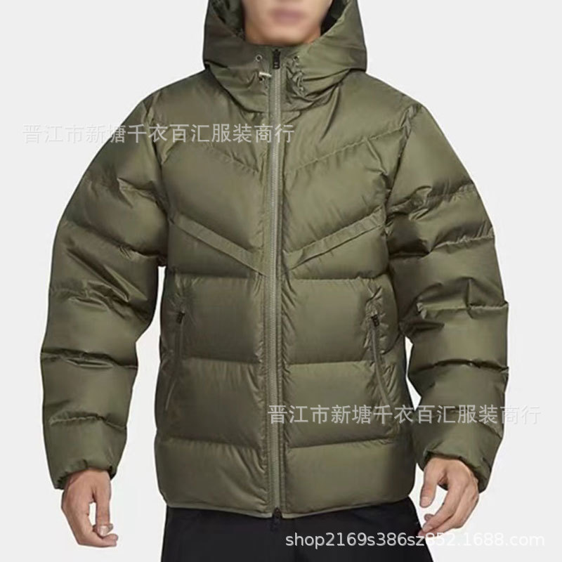 Foreign Trade Wholesale New Men's Hooded Jacket Sportswear Warm Cotton Outwear Winter Cotton Jacket Fb8178